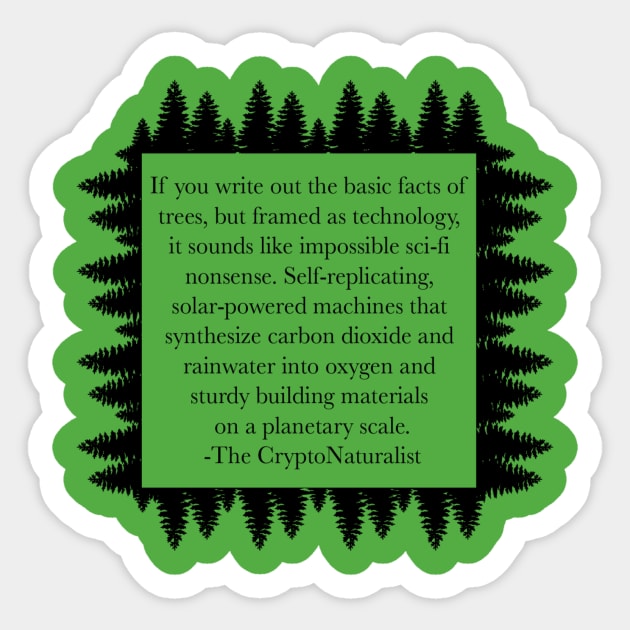 Tree Tech Sticker by Cryptonaturalist